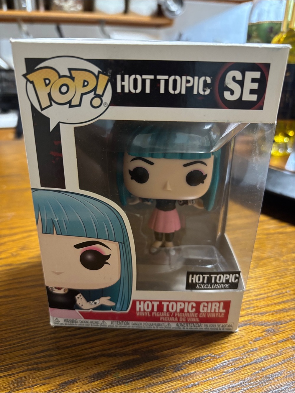 Funko Pop! Hot Topic Girl Vinyl Figure - Teal Hair, Pink Dress